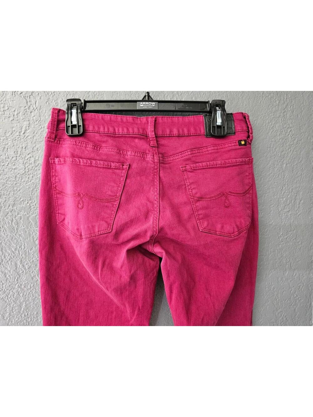 Women's Lucky Brand Denim Jeans Lolita Skinny Size 6/28 Burgundy Pockets Stretch - Picture 15 of 16